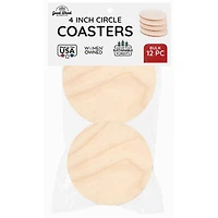 Leisure Arts Good Wood 4" Circle Coaster Set, 12ct.