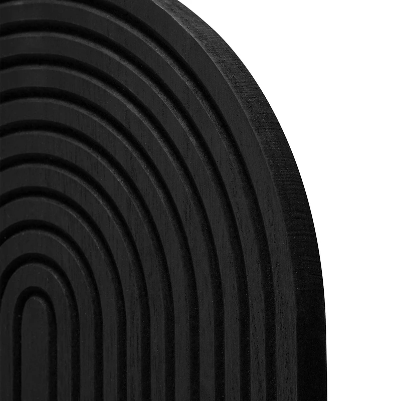 American Art Decor Lunar Ledges Wall shelf in Black - 23.75" x 14"