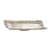 30" Silver Aluminum Tray with Stand