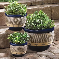 Cobalt Planter Set