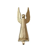 Hello Honey® 12" Gold Cast Aluminum Angel Stocking Holder