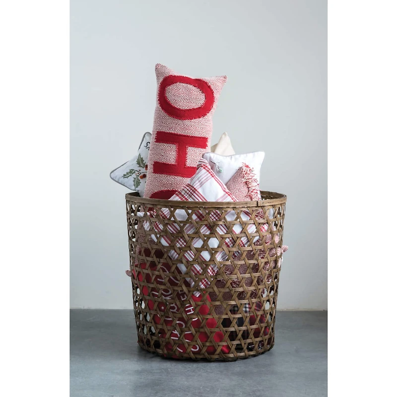 Hello Honey® Red Ho Ho Lumbar Pillow