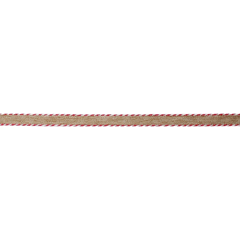 3/8'' x 7yd. Linen Twist Edge Ribbon by Celebrate It