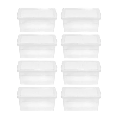 IRIS® 17qt. Clear Snap Top Storage Boxes, 8ct.