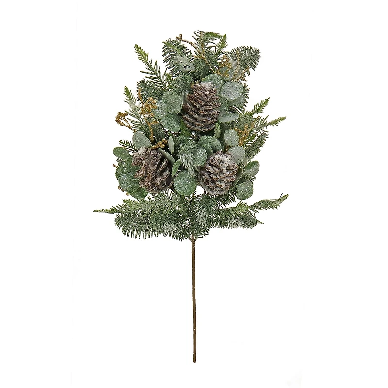 Glitter Frosted Pine & Eucalyptus Spray