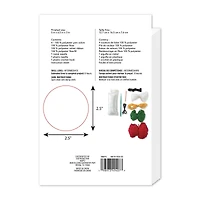 Intermediate Poinsettia in Santa Pot Amigurumi Crochet Ornament Kit by Loops & Threads®