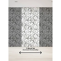 Katie Hunt Dove Gray Hex-A-Gone Wall Mural