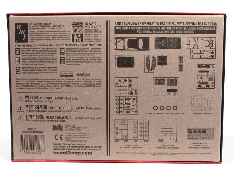 AMT® 1968 Plymouth Road Runner 1:25 Scale Model Kit