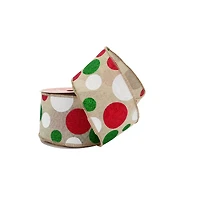 2.5" x 20ft. Whimsy Dots Wired Ribbon by Celebrate It®