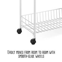 Honey Can Do White 3-Tier Laundry Cart