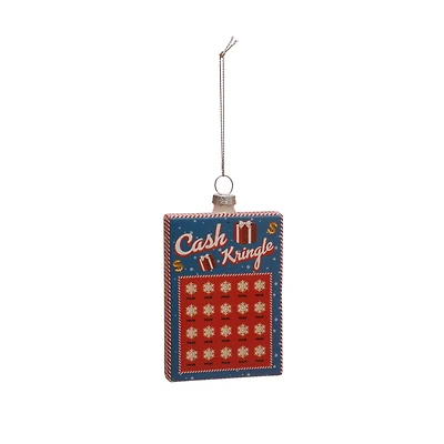 4.25" Lottery Card Glass Ornament by Ashland®