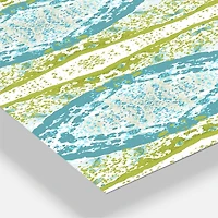 Designart Embossed Teal Pattern IV Multipanel Wall Clock