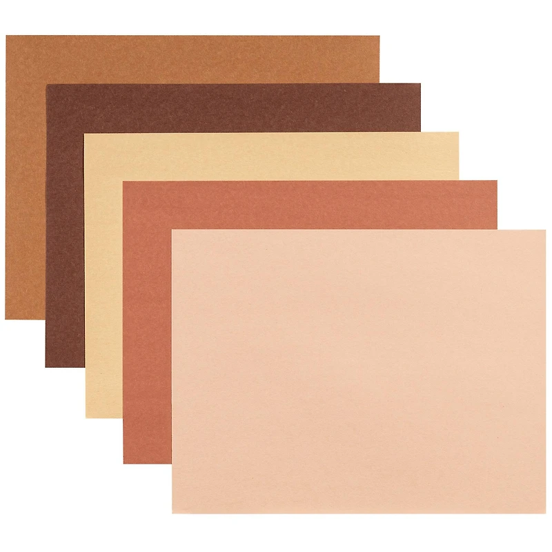 Prang® 9" x 12" Shades of Me Medium Weight Construction Paper, 5 Packs of 50 Sheets