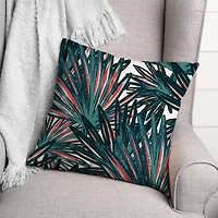 Tropical Leaves 18" x 18" Indoor / Outdoor Pillow