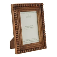 4" x 6" Dark Brown Beaded Wood Frame, Treasured Finds by Ashland®