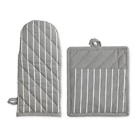 Gray Stripe Chef Kitchen Set