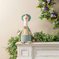 Glitzhome® 15.75" Easter Fabric Boy Duck Figurine