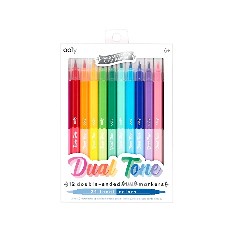 OOLY Dual Tone Double Ended Brush Marker Set