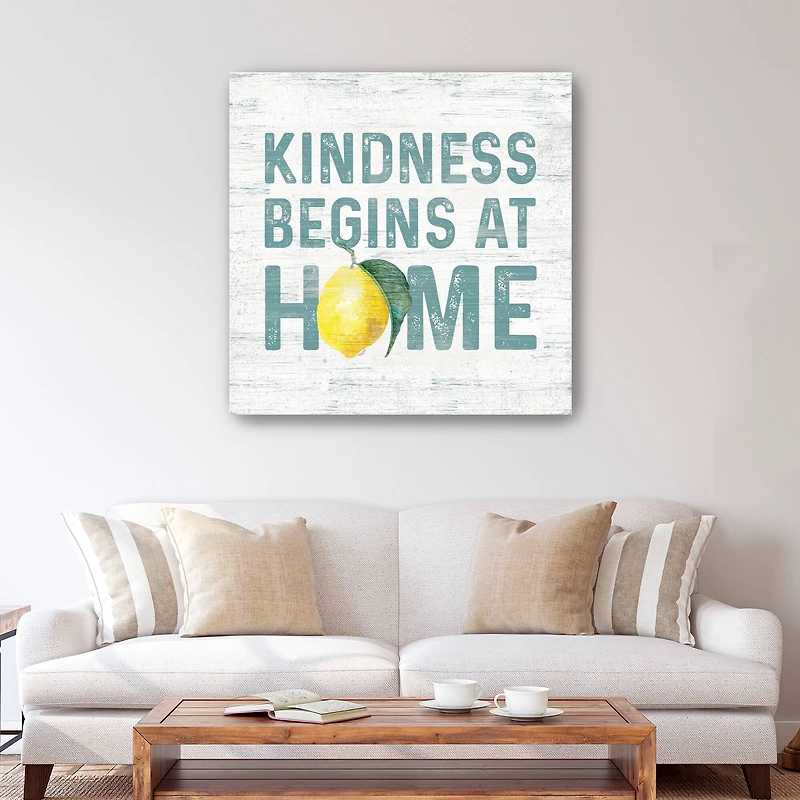 Happy Thoughts VIII On White Canvas Giclee