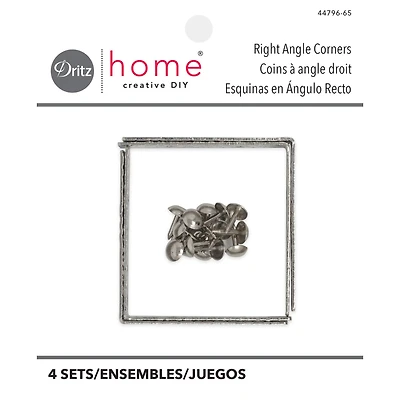 Dritz Home Nickel Textured Right Angle Corners
