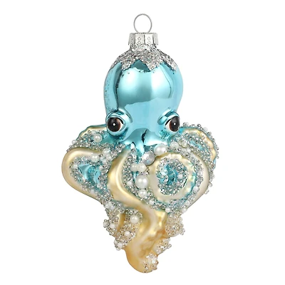 5.25" Octopus Glass Ornament by Ashland®