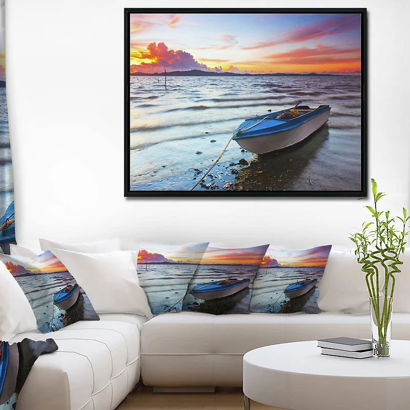 Designart - Boat at the Sunset