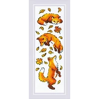 RIOLIS Counted Cross Stitch Kit Foxes in Leaves