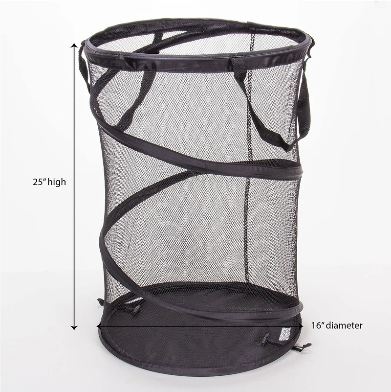Household Essentials 25" Pop-Up Mesh Laundry Hamper