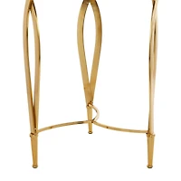 Black Metal Contemporary Accent Table 27" x 20" x 20"