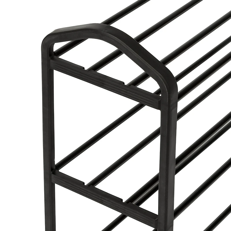 Honey Can Do Black 3-Tier Streamline Shoe Rack
