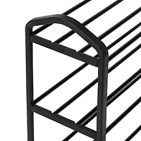 Honey Can Do Black 3-Tier Streamline Shoe Rack