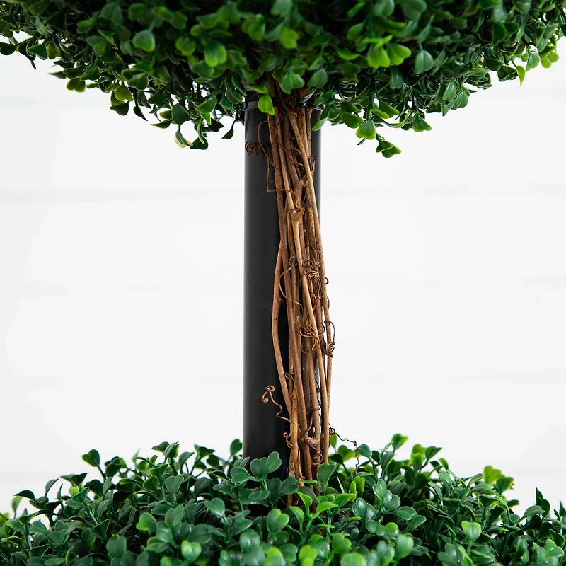 6ft. Potted Artificial Triple Ball Boxwood Topiary Tree