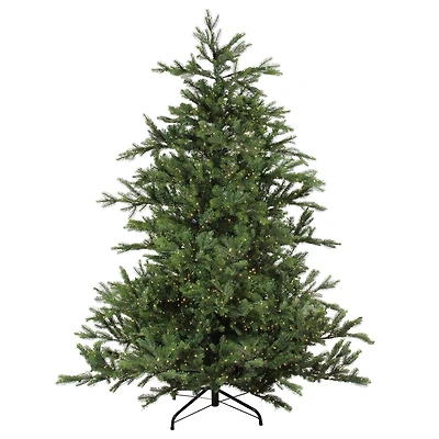 6.5ft. Pre-Lit Real Touch™️ Oregon Noble Fir Artificial Christmas Tree, Warm White LED Lights