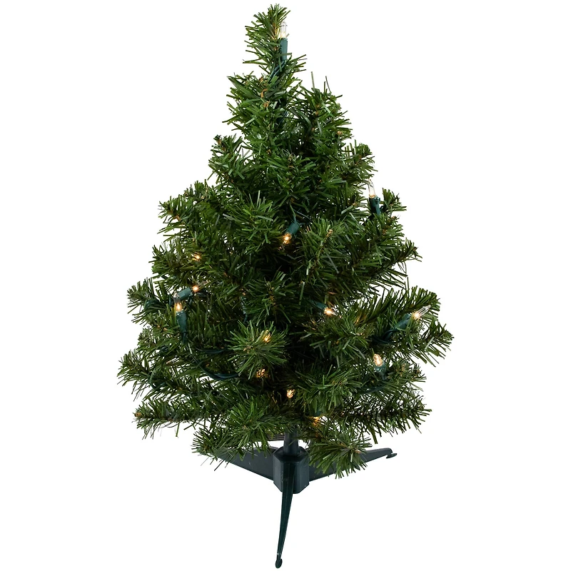 1.5ft. Pre-Lit Canadian Pine Artificial Christmas Tree, Clear Lights