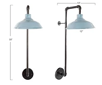 Hello Honey® 33" Metal Wall Sconce with Round Shade