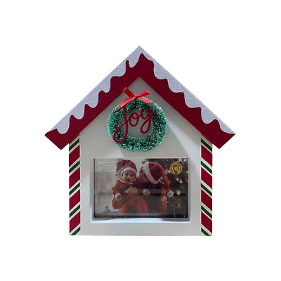 4" x 6" Peppermint House Light-Up Tabletop Frame by Studio Décor®