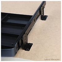 Mind Reader Black Sliding Keyboard Drawer With Writing Utensil Compartment & Mouse Pad