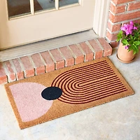 Hello Honey® Abstract Print Coir Doormat