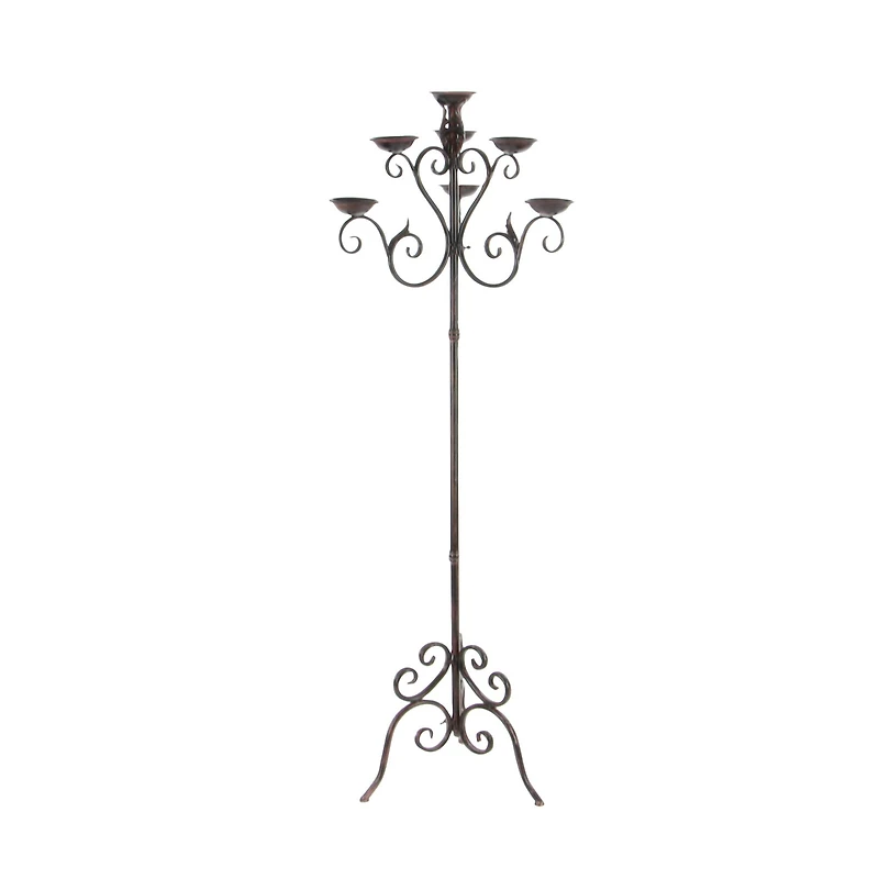 5ft. Brown Traditional Candle Holder Lantern