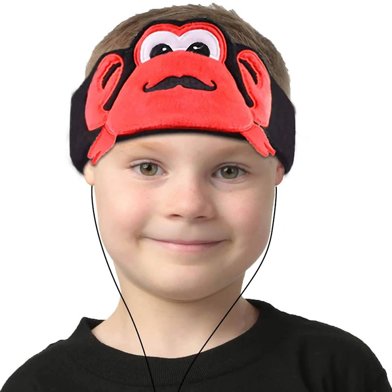 Contixo H1 Adjustable Fleece Headband Headphones, Crab
