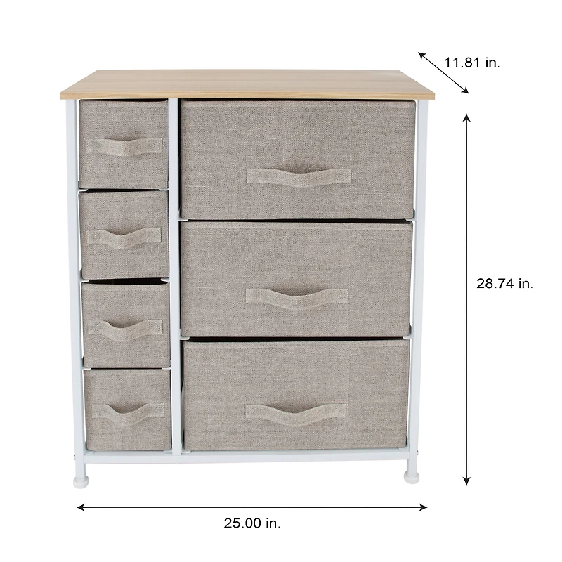 Simplify 7 Drawer Storage Dresser
