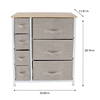 Simplify 7 Drawer Storage Dresser