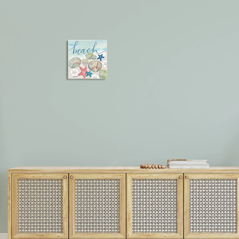 Stupell Industries Beach Seashells Wall Plaque Art