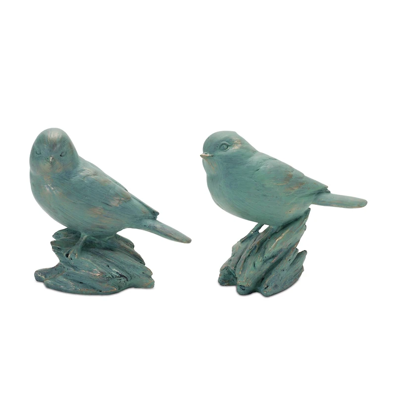 5" Perched Bird Figurines Set