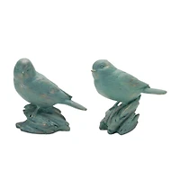 5" Perched Bird Figurines Set
