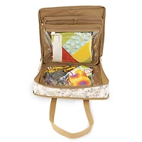 Dritz® Beige Floral All-Purpose Project Organizer Bag