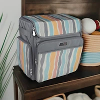 Everything Mary Gray Stripes Rolling Craft Bag