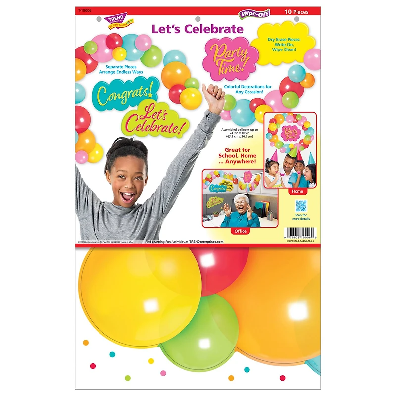 Trend Enterprises® Let's Celebrate Wipe Off® Learning Set