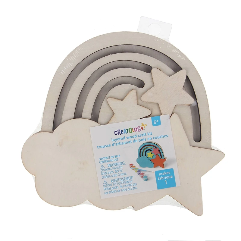 Rainbow Layered Wood Craft Kit by Creatology™