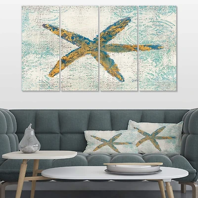 Designart - Coastal Pastel seashells III